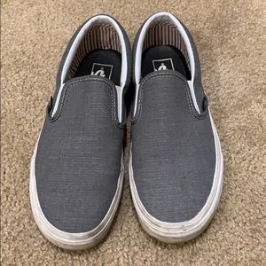 Grey women’s slip on vans